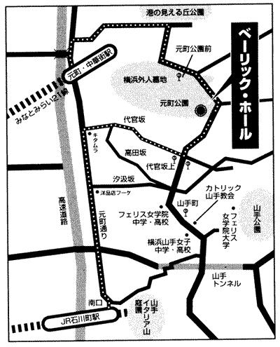 ベーリック・ホール地図